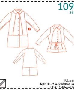itsafits 1095 lang of kort model jas voor dames