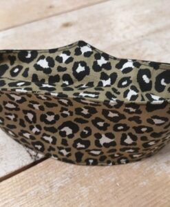 brilmondkapje leopard kaki groen