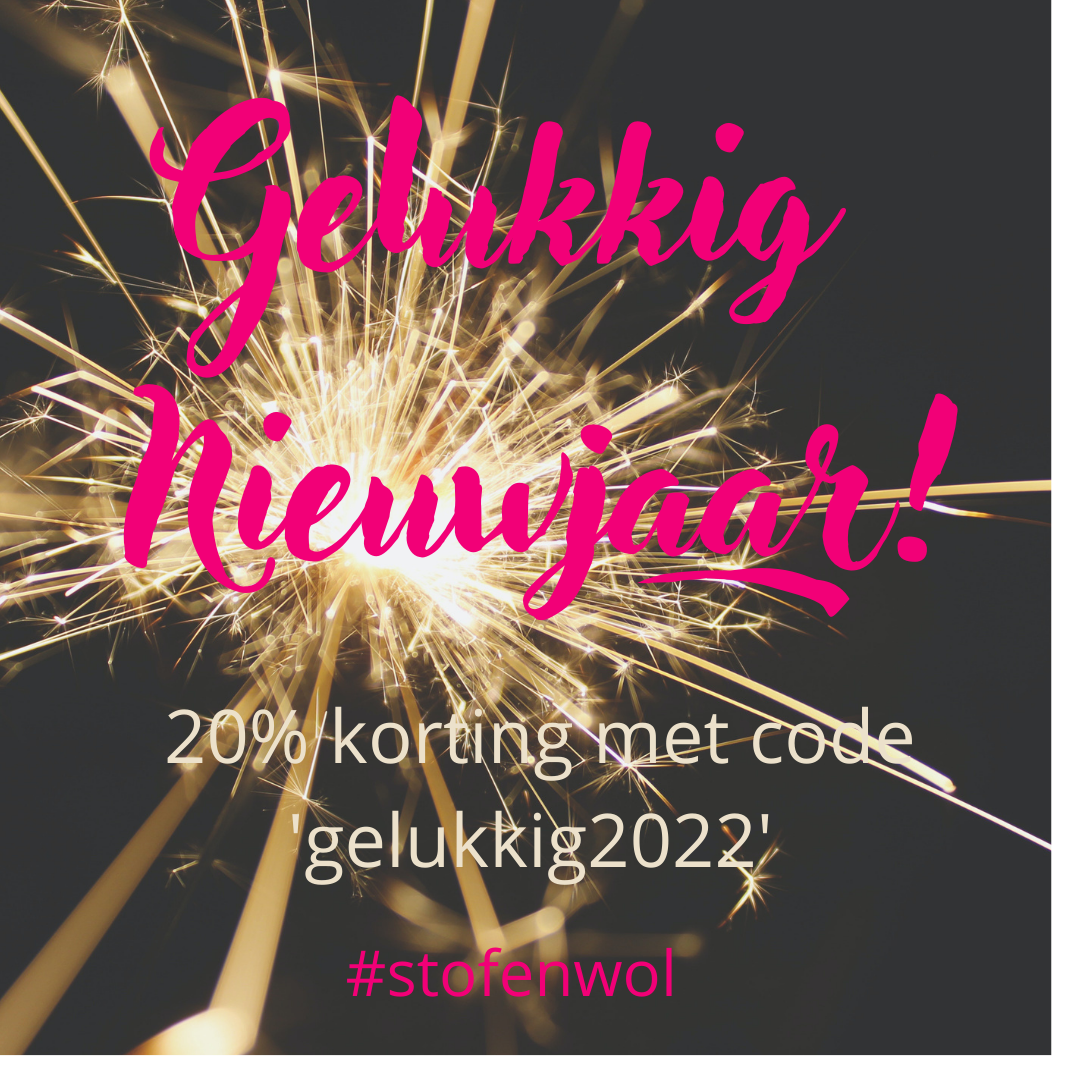 Gelukkig Nieuwjaar & 20% Korting! - Stof&Wol