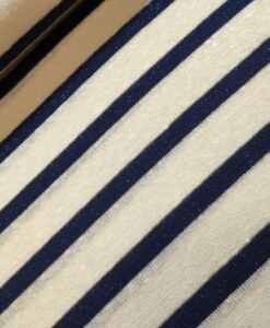 editex burda sparkling lines blauw ecru