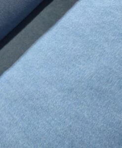 stetch jeans midden blauw fake knitted denim