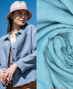 fibre mood stonewashed linen light blue Madou