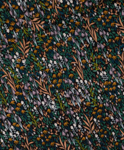see yuu at six viscose rayon tiny flowers black