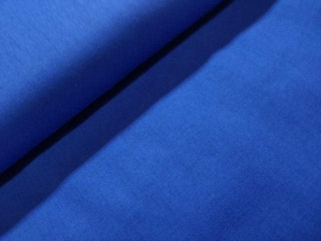 hard blauw katoen Dazzling Blue - Stof&Wol