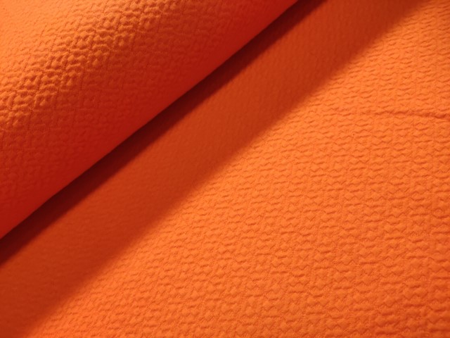 kattoenen stretch jacquard mandqrin orange