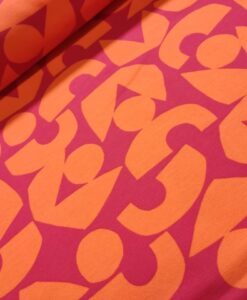 mies en moos abstract oranje magente katoenen triicot